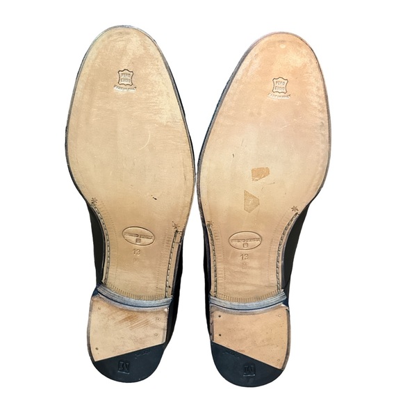 NIB! ALFREDO LEATHER TASSEL SLIP ON LOAFER - BLACK - Picture 8 of 11